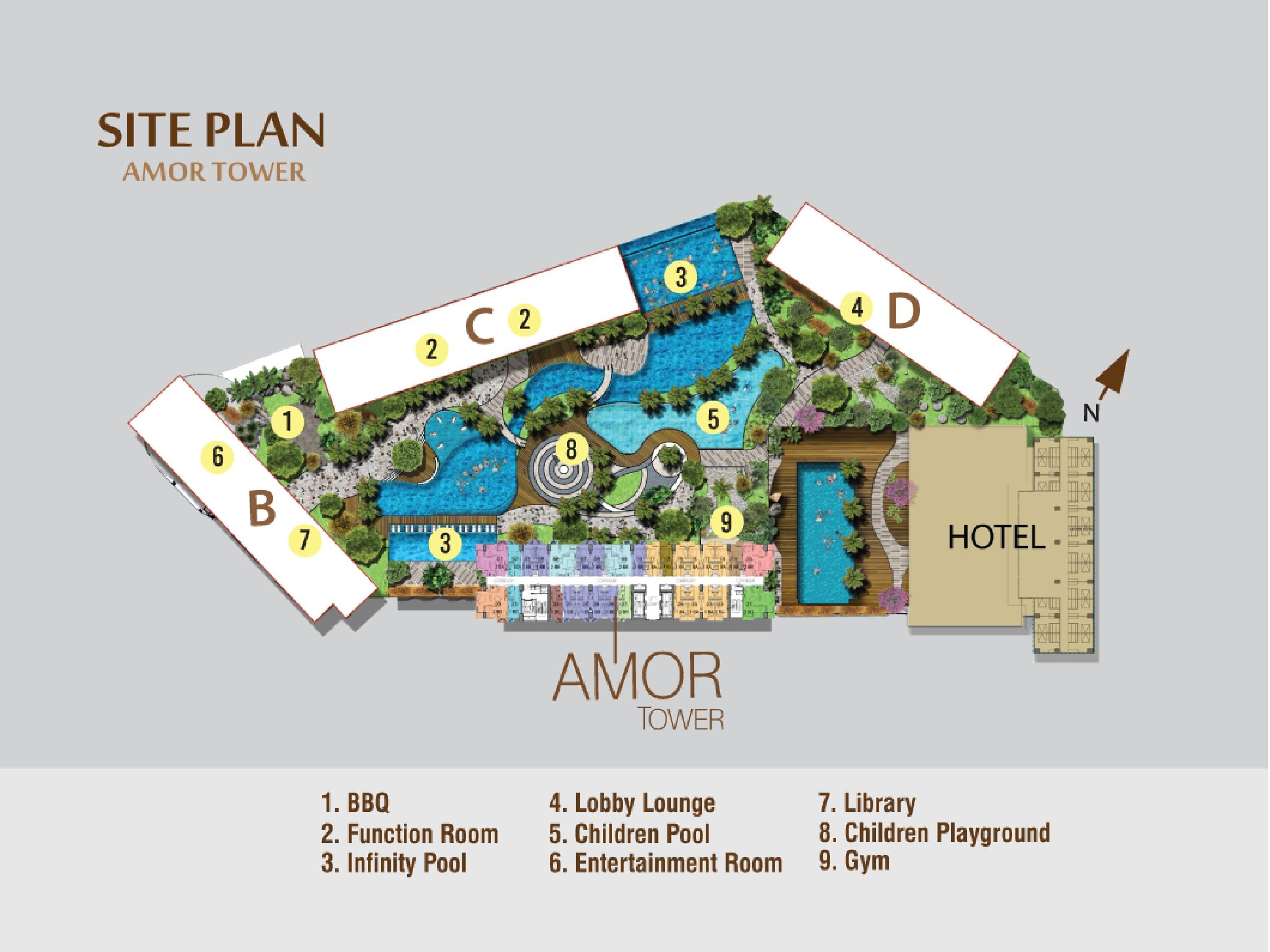 SITE PLAN PAKUWON RESIDENCES - BEKASI | AMOR TOWER