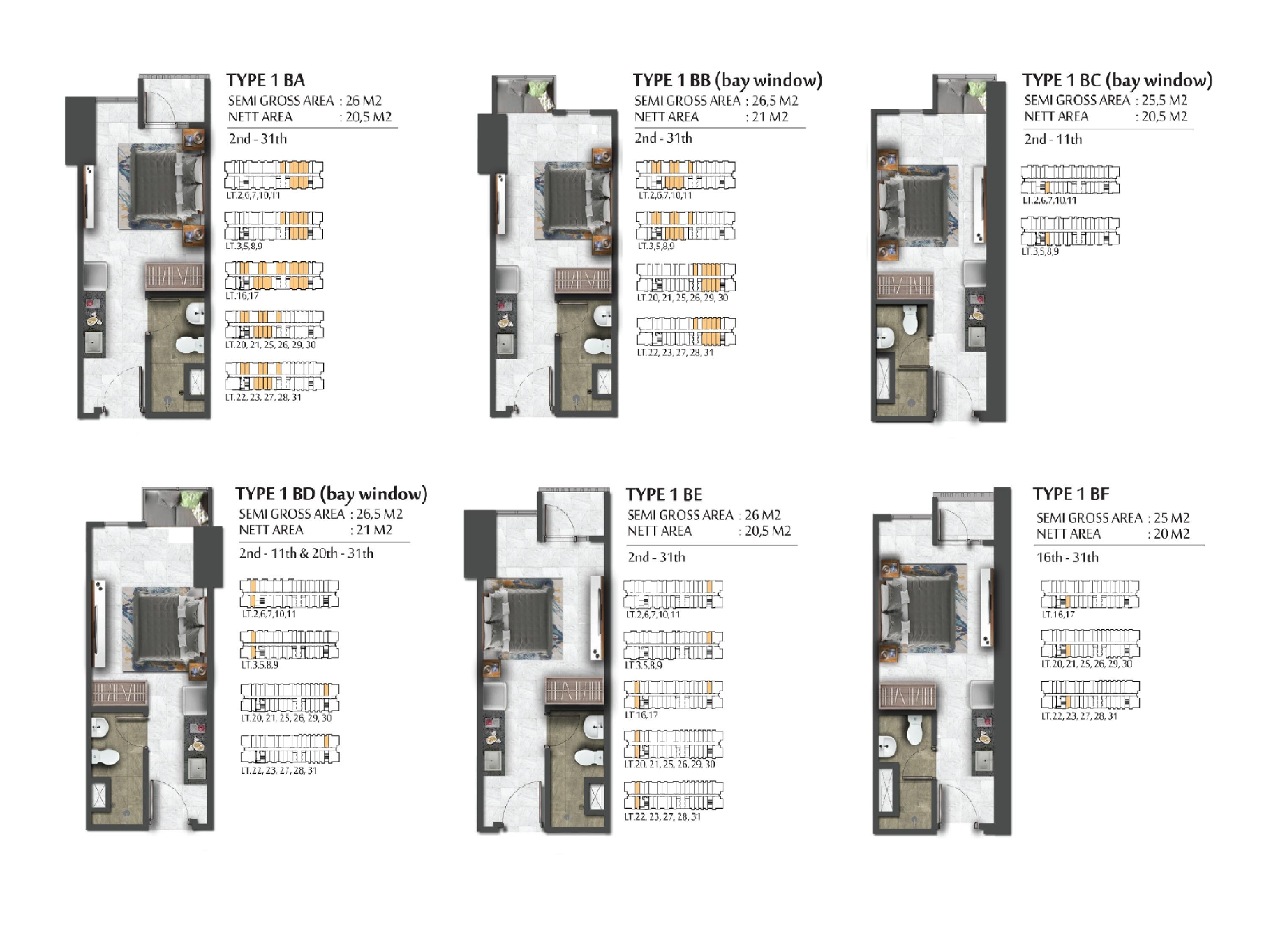 Pakuwon Residences Bekasi Amor Tower Building Section